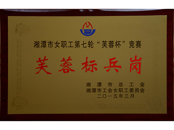 熱烈祝賀【韶山恒旺】榮獲&ldquo;湘潭市芙蓉標兵崗&rdquo;稱號！